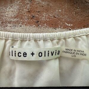 Alice + Olivia White shirt